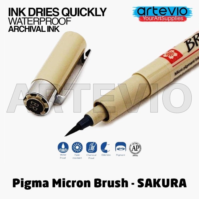 

Pendrawing- Drawing Pen Sakura Pigma Micron Brush Pen - Black -Drawing-Pen.