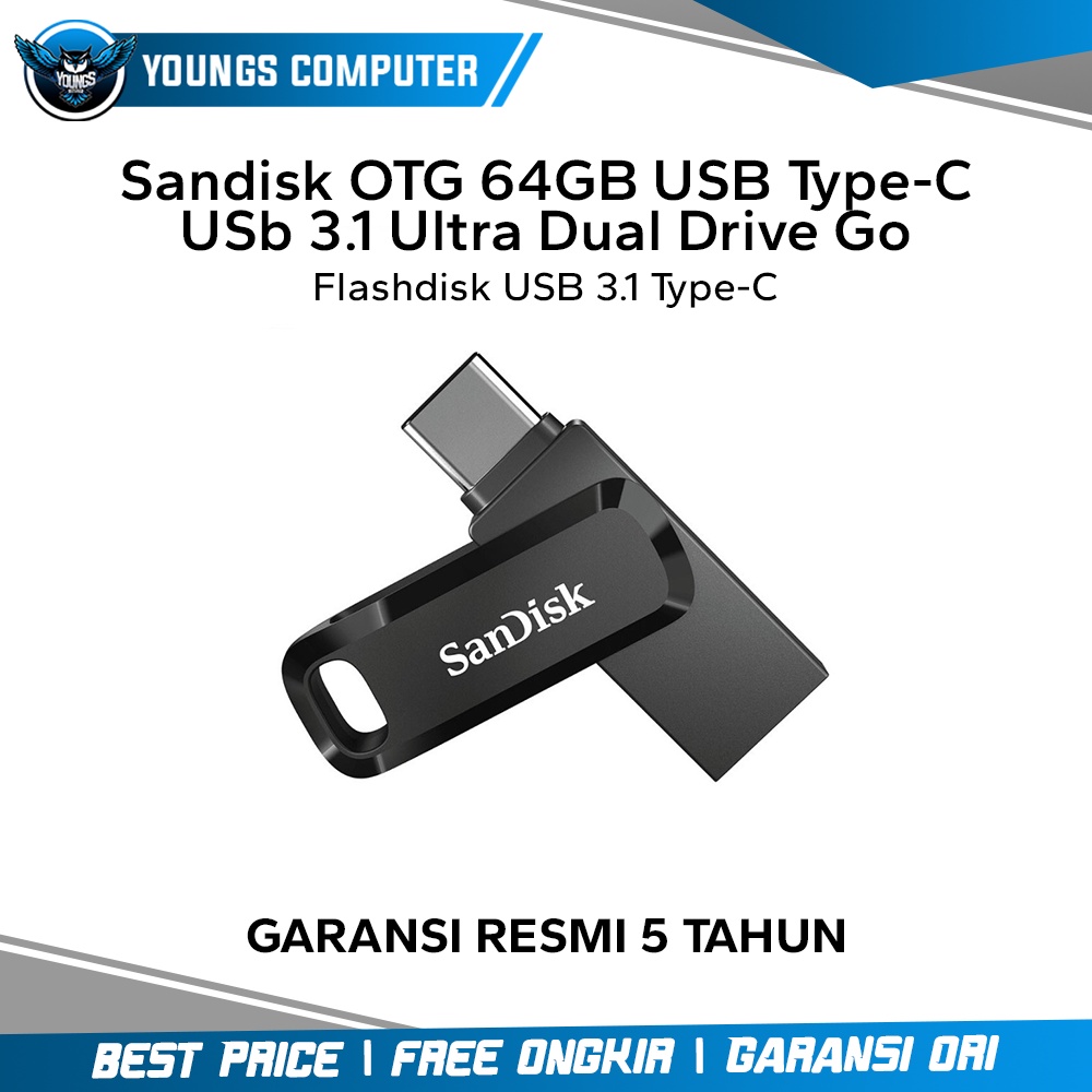 Sandisk OTG 64GB USB Type-C USb 3.1 Ultra Dual Drive Go