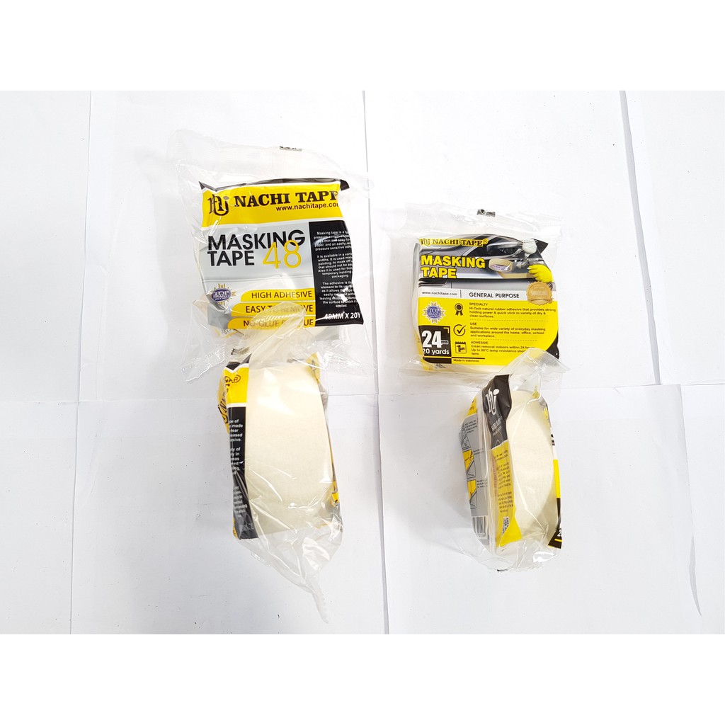 

Isolasi / Selotip Masking Tape NACHI - ukuran 1 Inch dan 2 Inch