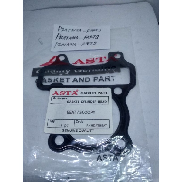 paking blok gasket silinder head paking besi paking tebal beat Scoopy karbu asta