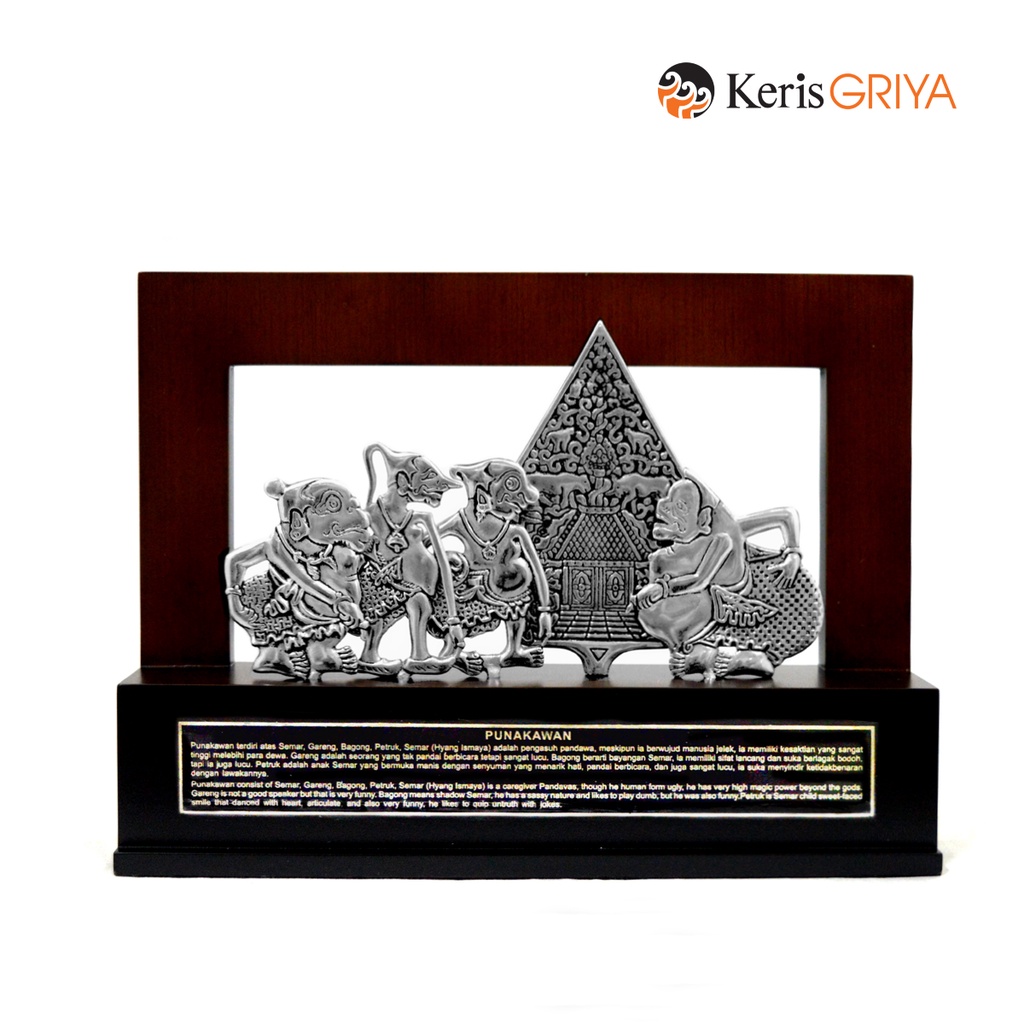 Jual Batik Keris Frame Background Lubang Wayang Punakawan Gunungan