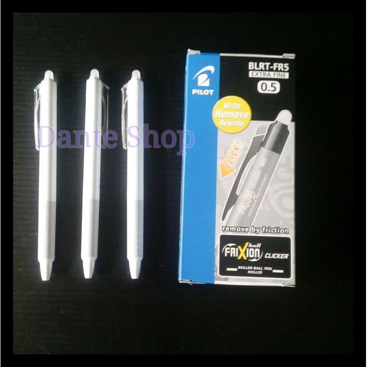 

Pulpen Pilot Frixion White / Putih ( Tinta Hitam ) >> Limited Edition Termurah