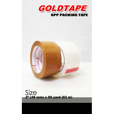 

LAKBAN GOLD-TAPE MERAH / COKLAT / 2 in X 90 Yard