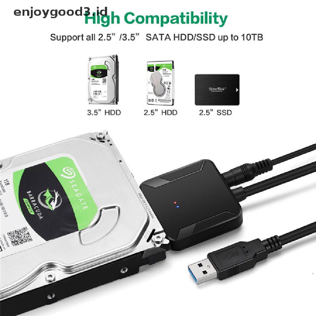 Adapter Converter Usb 3.0 To Ide / Sata Untuk Hard Disk 2.5 / 3.5 Inch