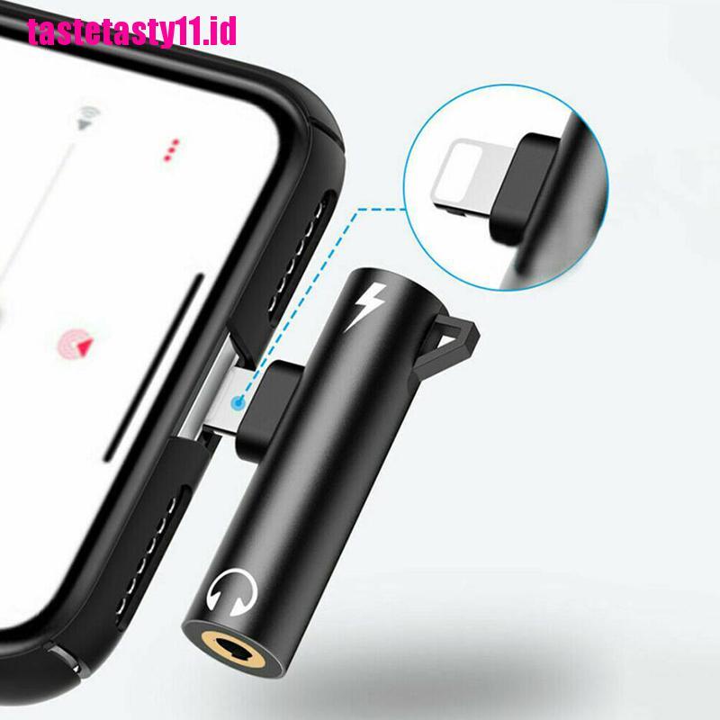 【TTID】For iPhone 8 7 Plus X Lightning to 3.5mm Aux Earphone Charger Jack Adapte