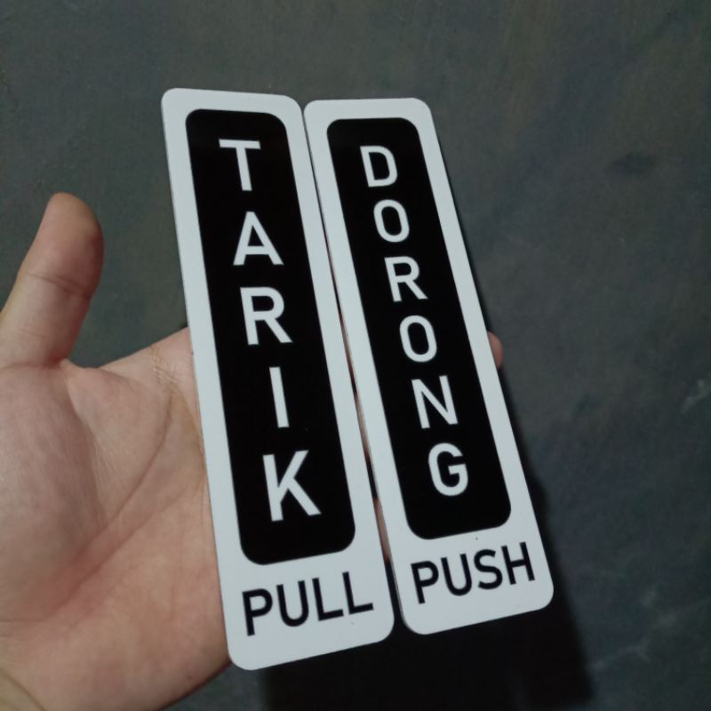 

Stiker Pintu Tarik Dorong Pull Push – Label Akrilik Penunjuk Arah Pintu