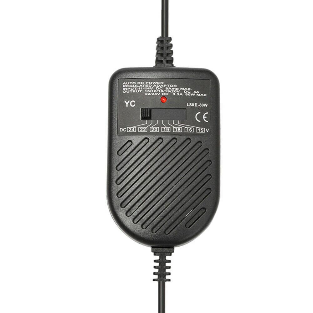 Augustina Adaptor Laptop Tahan Lama Kualitas Tinggi DC Power Supply Portable Untuk Mobil Laptop Notebook Car Laptop Charger