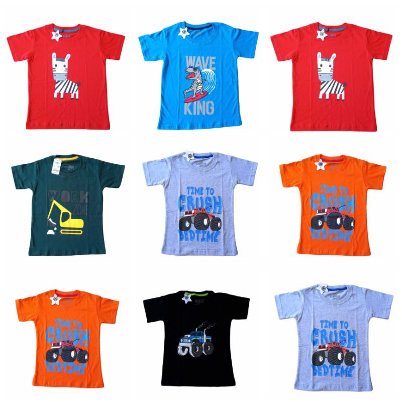 Baju Kaos Anak Cowo banyak motif dan variasi