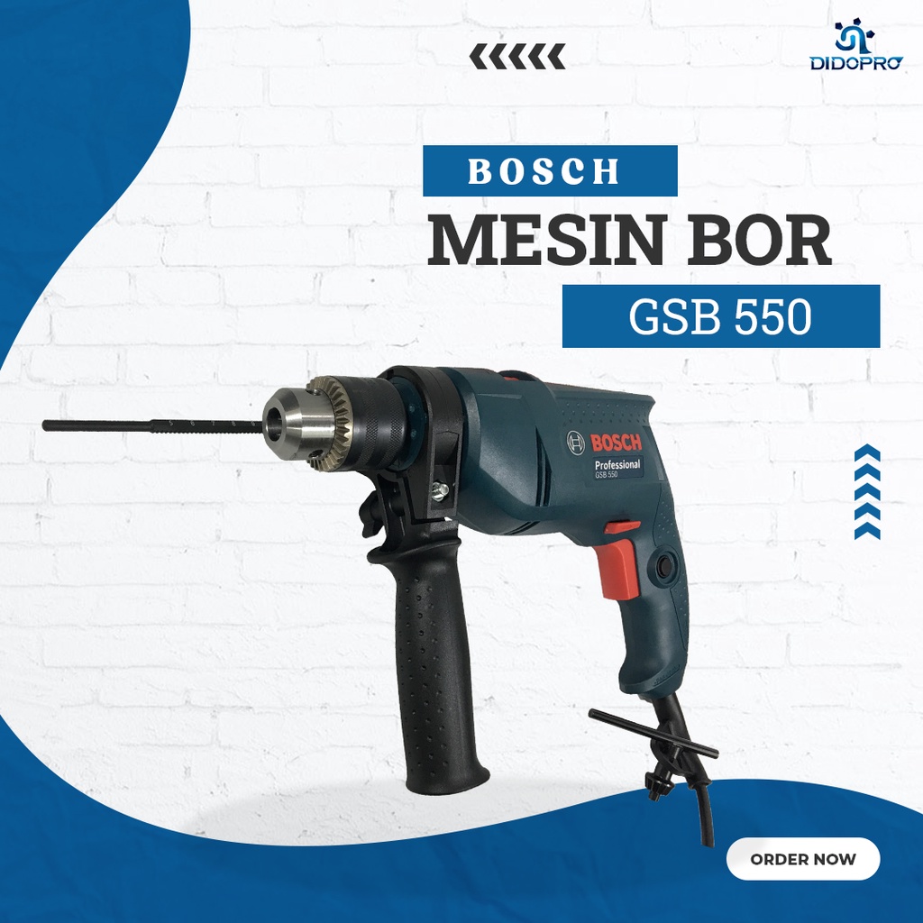 Mesin Bor (Impact Drill) 13mm 2 Arah GSB 550 BOSCH