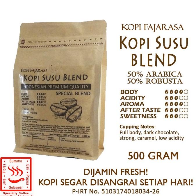 

Kopi Fajarasa Kopi Susu Blend Biji Kopi Espresso Blend 500 gram