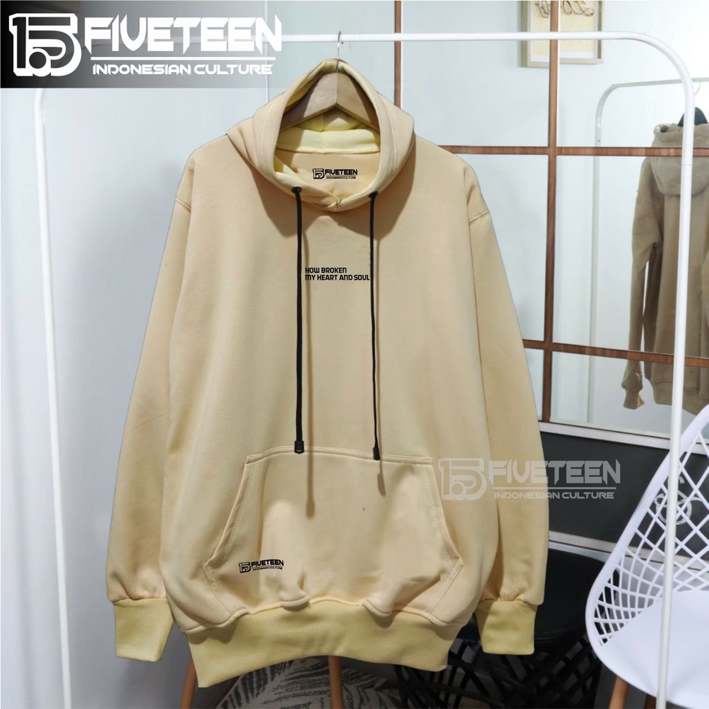 HOODIE PRIA SIZE XXL JUMBO DISTRO BANDUNG 15FIFTEEN15 WARNA CREM KARDUS LIST HOW BROKEN MY HEART AND SOUL HOODIE PRIA DISTRO ORIGINAL BRAND TEBAL  STREET STYLE SWEATER COWOK TERBARU 2022 ZIPPER HOODIE WANITA KOREAN STYLE JAKET WANITA DAN PRIA TERLARIS