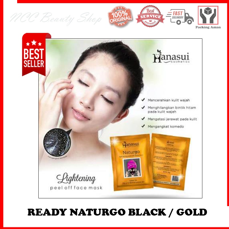 [SATUAN] * NCC * Hanasui Naturgo Masker Wajah Peel Off Masker Komedo