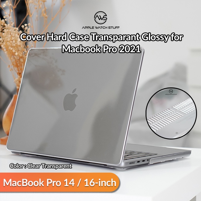 Cover Hard Case Transparant Glossy for Macbook Pro 14/ 16 inch 2021