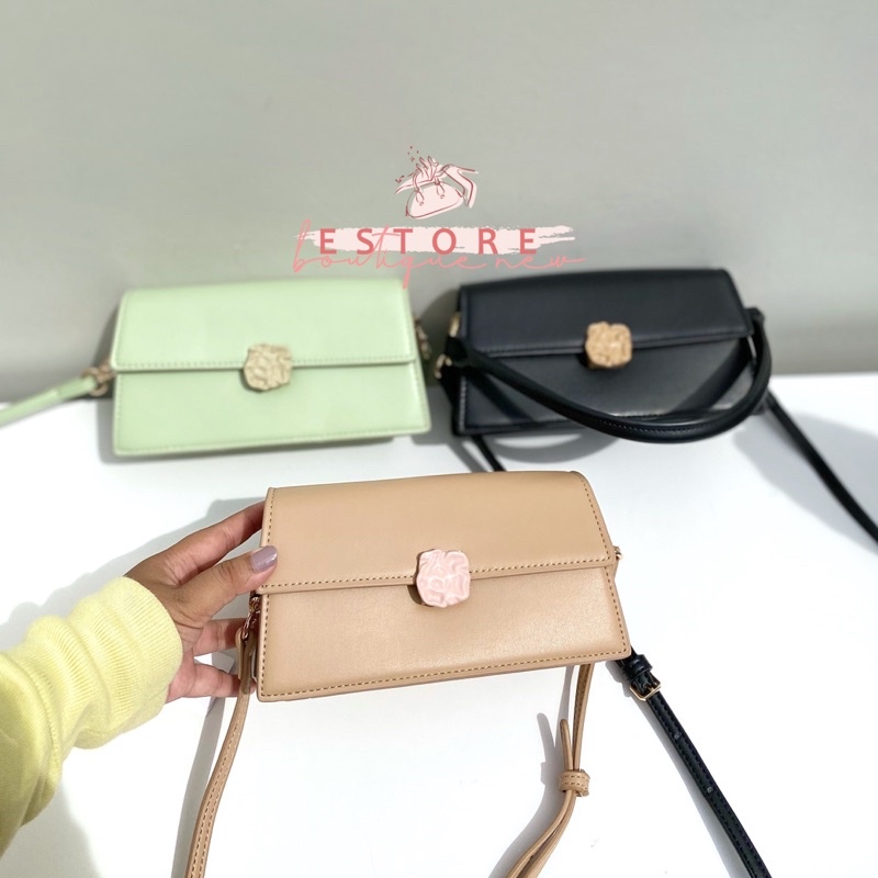 Candy Leather Top Handle Bag