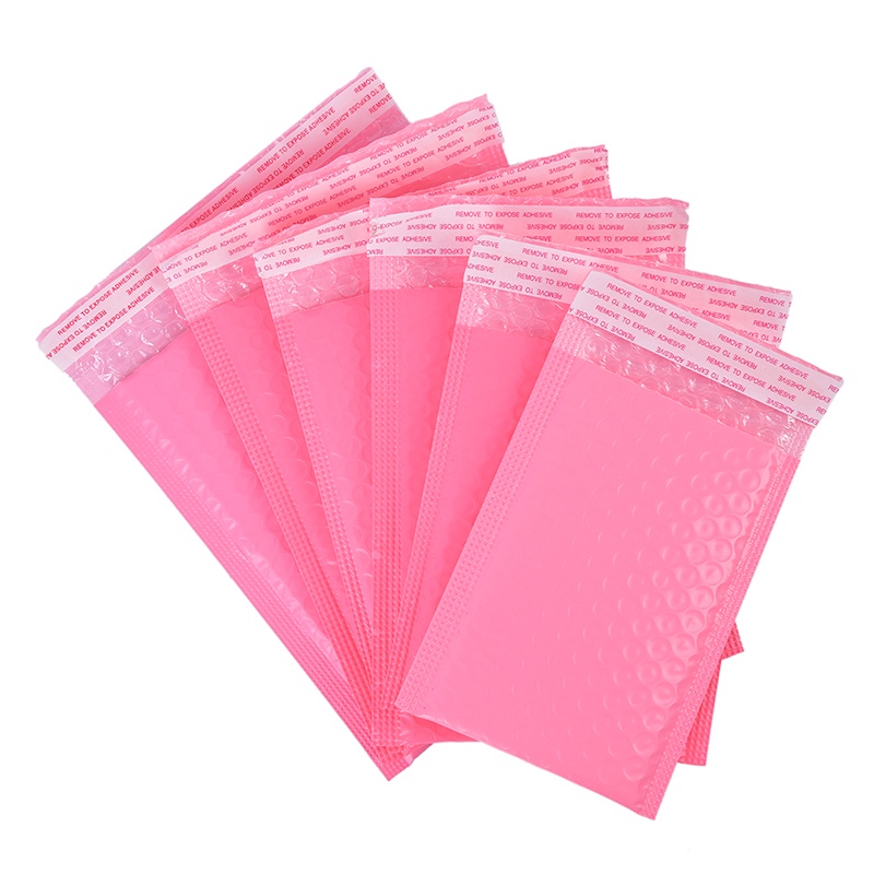 {LUCKID}10x Pink Bubble Bag Mailer Plastic Padded Envelope Shipping Bag Packaging