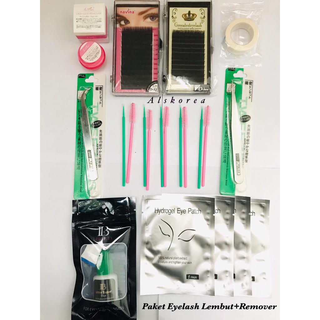 PAKET EYELASH EXTENSION DENGAN REMOVER LENGKAP CARA PENGGUNAAN