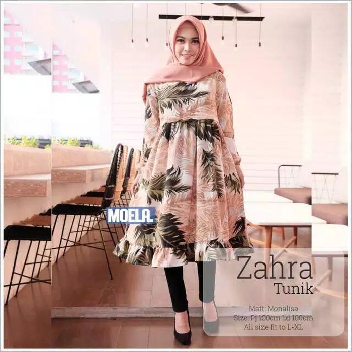 ZAHRA Tunik Wanita wolfis monalisa (TF)