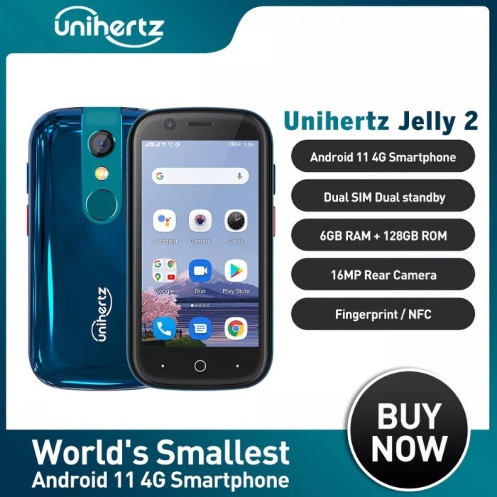 HP kecil Unihertz Jelly 2 6GB128GB