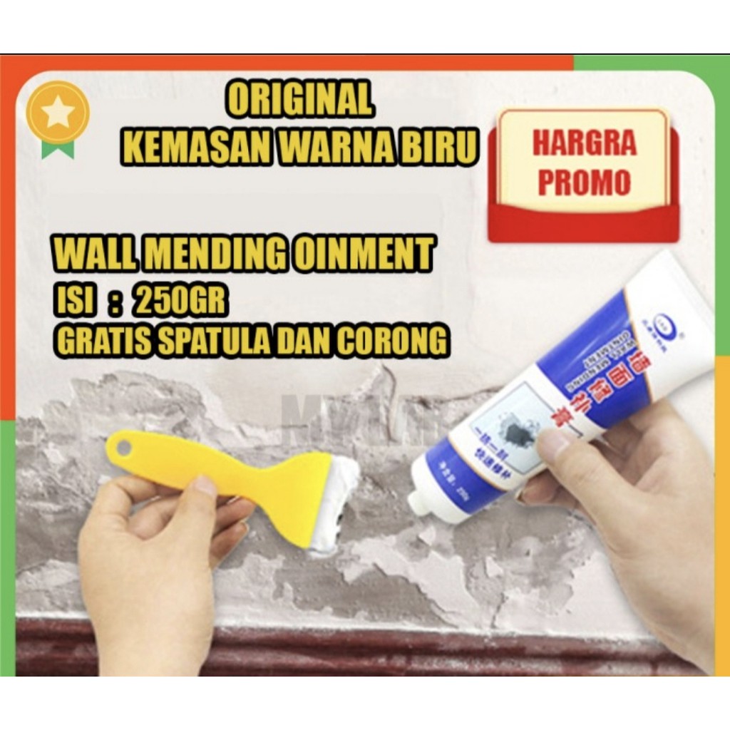 WALL REPAIR CREAM - Wall Reform Cream Pasta Dempul Penambal Perbaikan Dinding Serbaguna