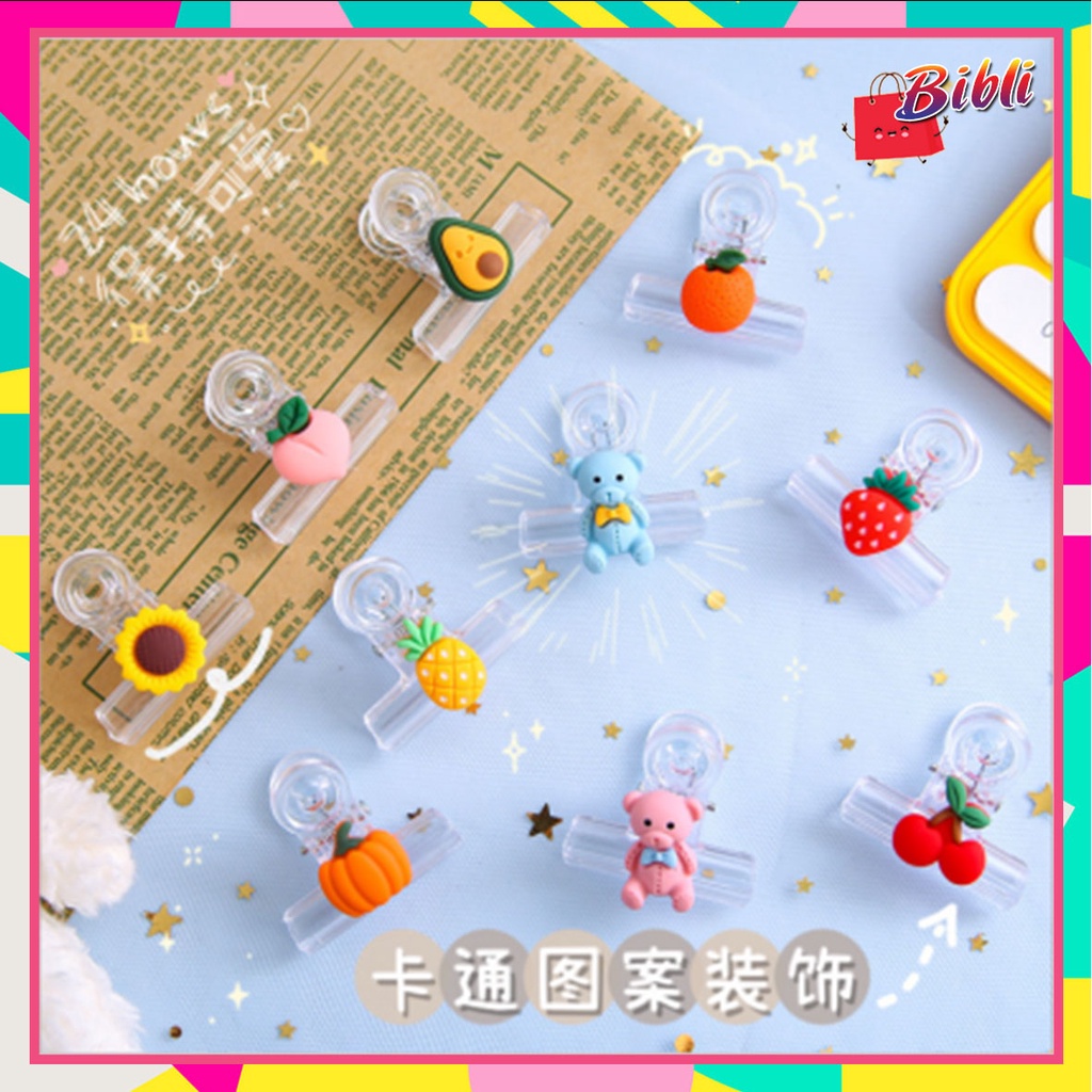 

Binder Clip Penjepit Kertas Plastik Motif Buah Penjepit Serbaguna Transparan 217