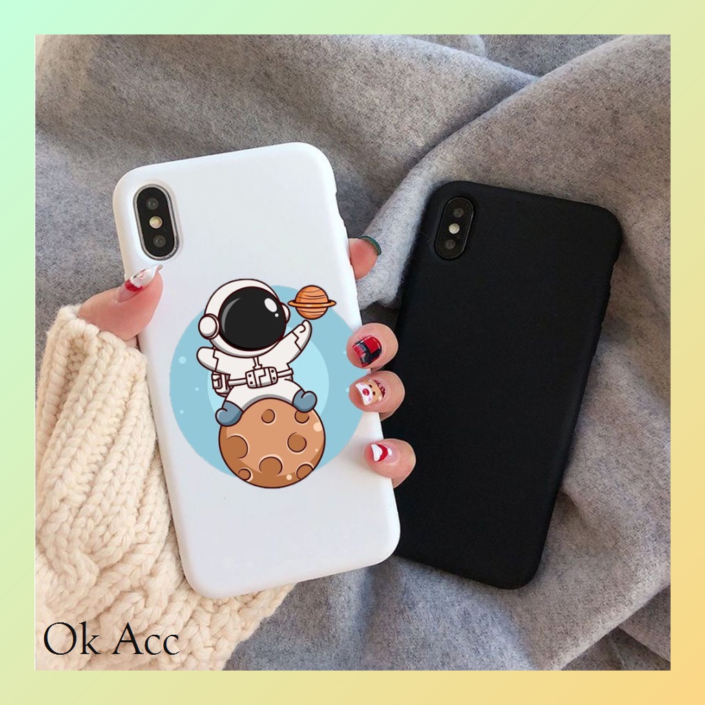 Softcase Motif NASA BB11 for Infinix Hot 8 9 10 10s 10t 11 11s NFC 12 12i Pro Note Play Smart 4 5 6 6+ HD