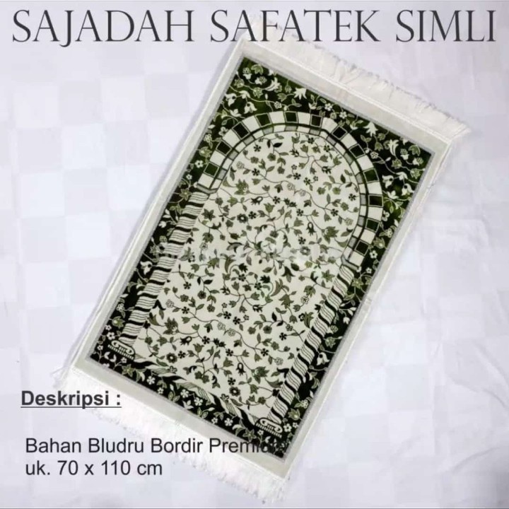 sajadah safatek simli new motif tebal