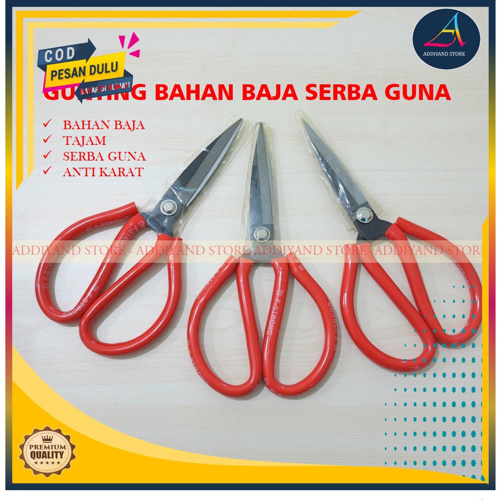 

Gunting Potong Bahan Baja Untuk Pakaian Jahit Kertas Seng Ranting Tanaman Pruning Bonsai Murah