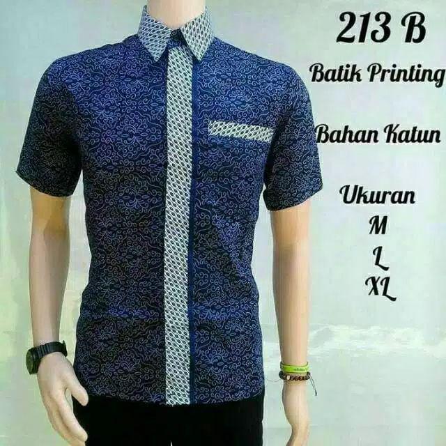 Kemeja Batik Cacing Biru Kemeja Kerja Kemeja Murah Kemeja Grosir