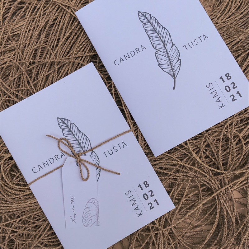 UNDANGAN NIKAH TALI RAMI / RUSTIC / MEWAH / MURAH