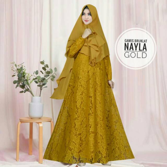 GAMIS BRUKLAT NAYLA  SYARI  PREMIUM