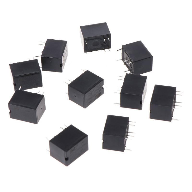 Gro 10pcs JRC-21F 4100untuk DC Mini Power Relay 6-pin PCB Mount Circuit Board Relays