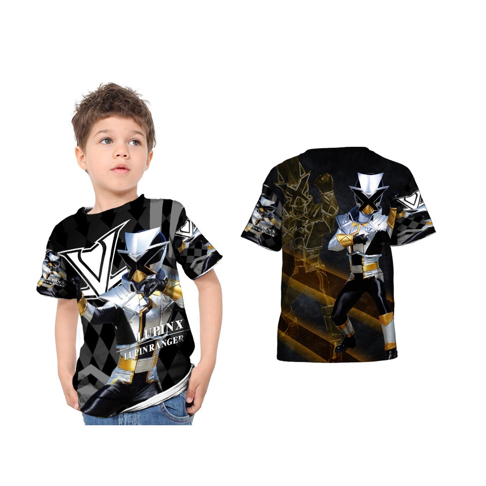 LUPIN RANGER VS PAT RANGER LUPIN X Kaos Baju Anak Lupin X art 1 Fullprint