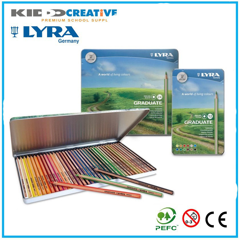 

LYRA GRADUATE PENCIL METAL BOX SET 36 COLS