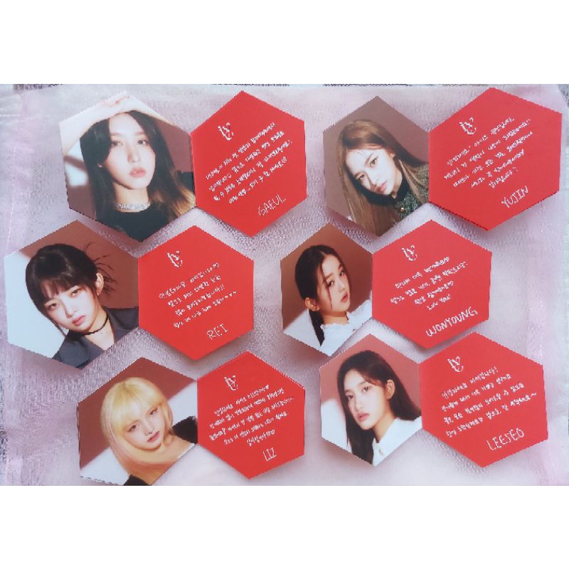 MESSAGE CARD IVE ELEVEN PC PHOTOCARD LIZ WONYOUNG GAEUL REI YUJIN LEESEO