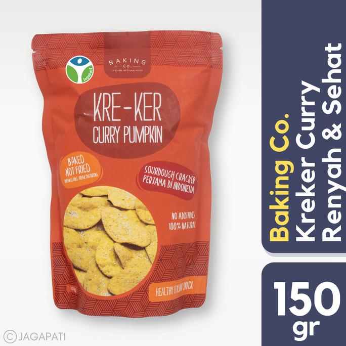 

Baking Co. - Kreker Red Curry Pumplom 150gr - Cemilan Sehat - Non MSG
