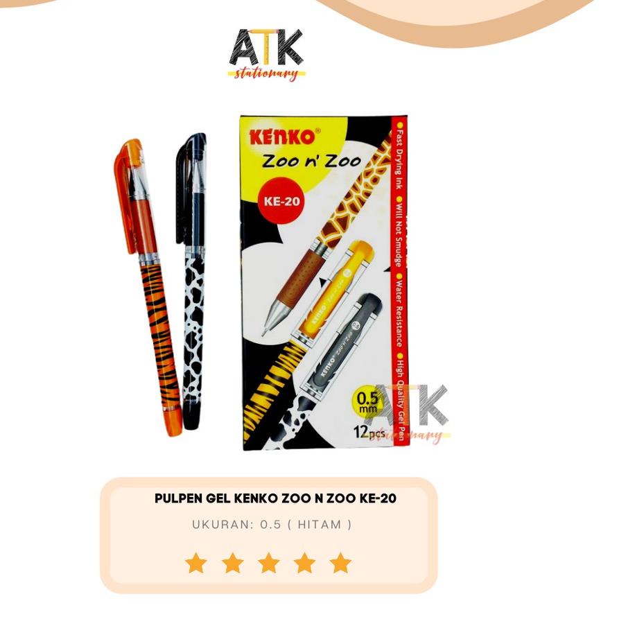 

LANGSUNG BELI Pulpen Gel Kenko Zoo N Zoo KE-20 atk;