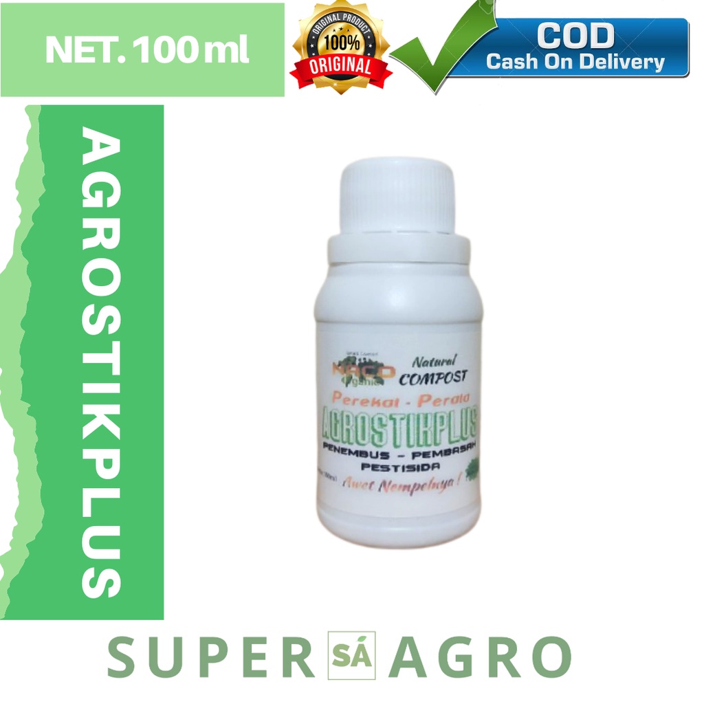 Perekat Pestisida Organik - Pembasah Pestisida - AGROSTIKPLUS 100ml