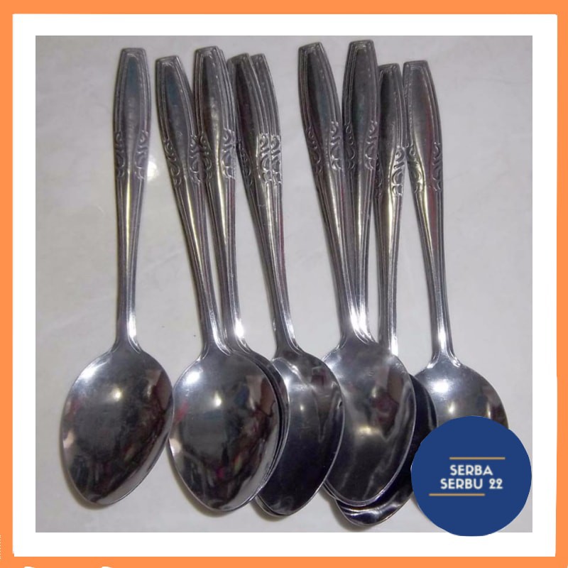 Sendok Stainless / Sendok Makan / Sendok 18gr Murah / Sendok isi 12 pcs / Spoon[ss]