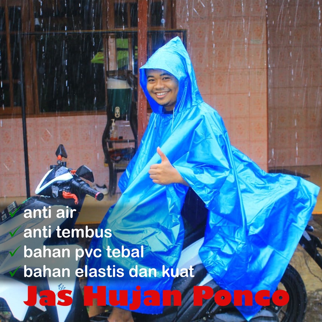 BSS - Jas Hujan Poncho Tanpa Lengan Kelelawar