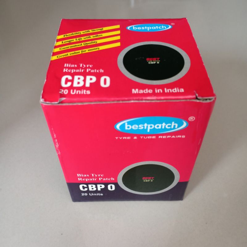 CBP 0 - Bestpatch Tambal Ban Luar Tyre Patch - Bestpatch - Ukuran 50mm 1biji/lembar/pcs