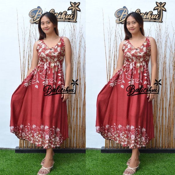 Balicihui Dress Moza Dress Busui Dress Menyusui Dress Bali Dress Kasual Elegan Nyaman Dipakai