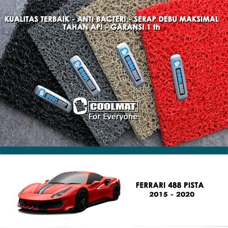 KARPET MOBIL COOLMAT SPORTY FERRARI 488 PISTA 2011-2015