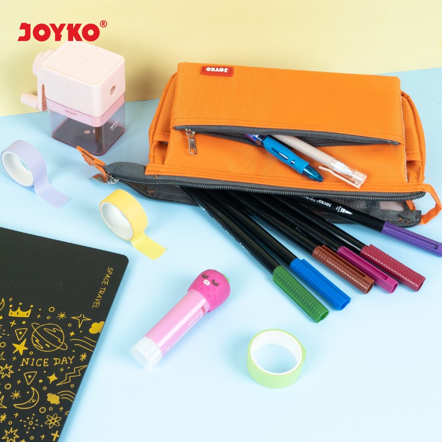 Pencil Case Kotak Tempat Pensil Kain Joyko PC-5009