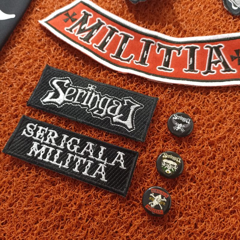 Backpatch bordir Serigala Militia Premium best Quality Termurah