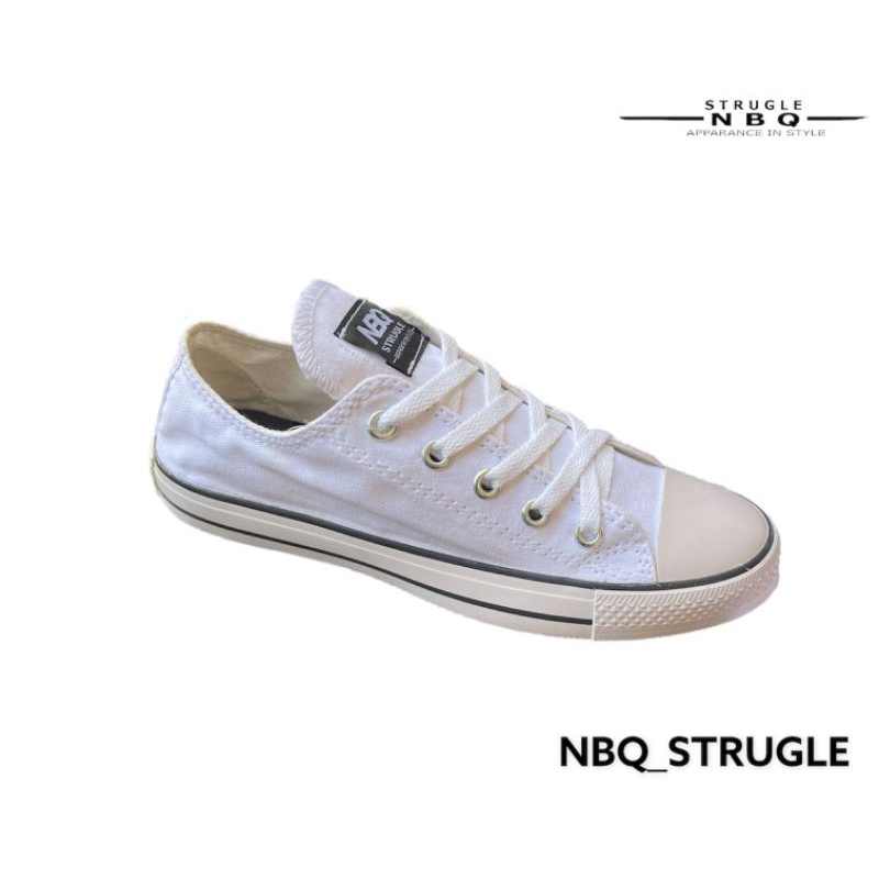 NBQ STRUGLE _SEPATU ORIGINAL _CLASIK LOW WHITE_SEPATU PRIA_SEPATU WANITA_SNEAKER WANITA