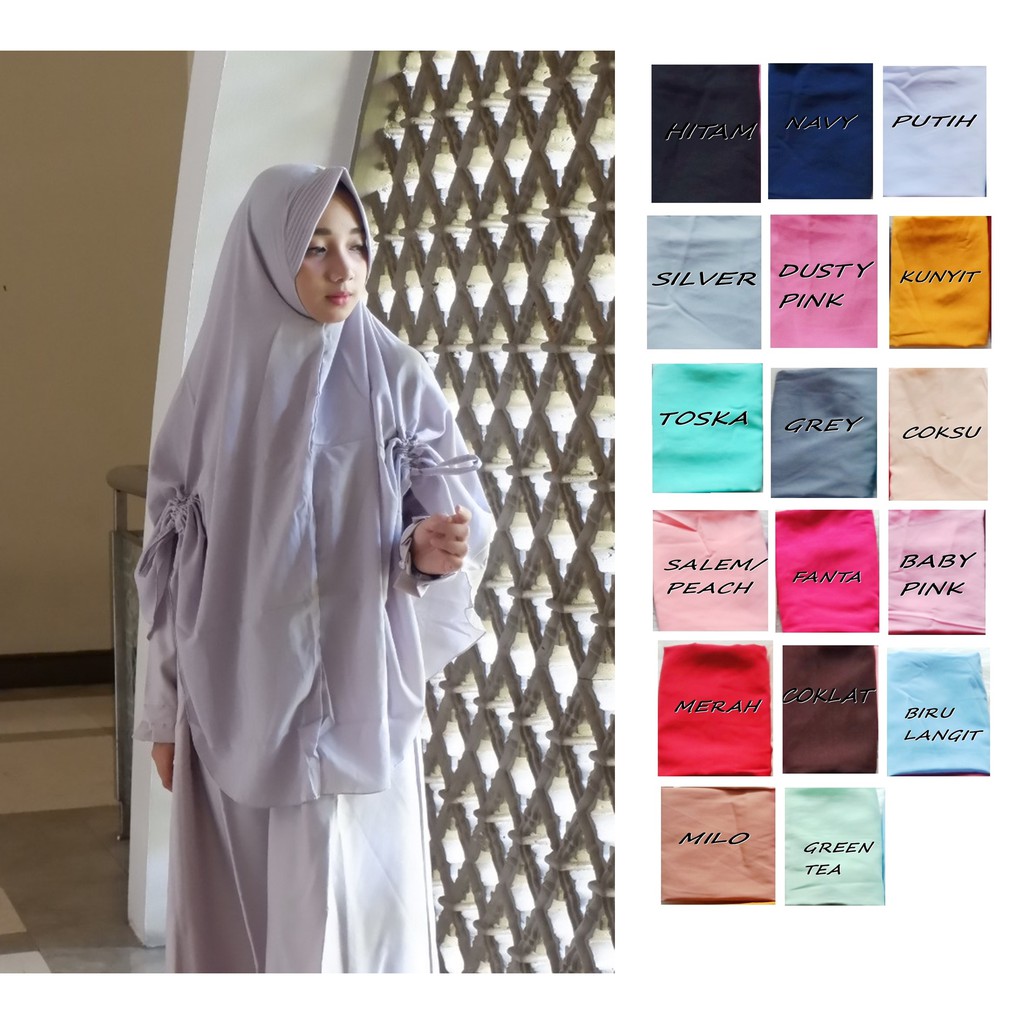 HIJAB JILBAB KHIMAR PET JUMBO SERUT KANAN KIRI FREE CADAR 