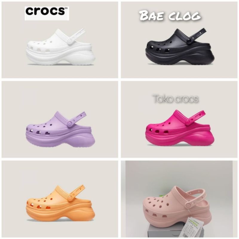 Crocs Classic Bae clog / Sandal wanita Crocs Classic Bae clog / Crocs clog Bae platform