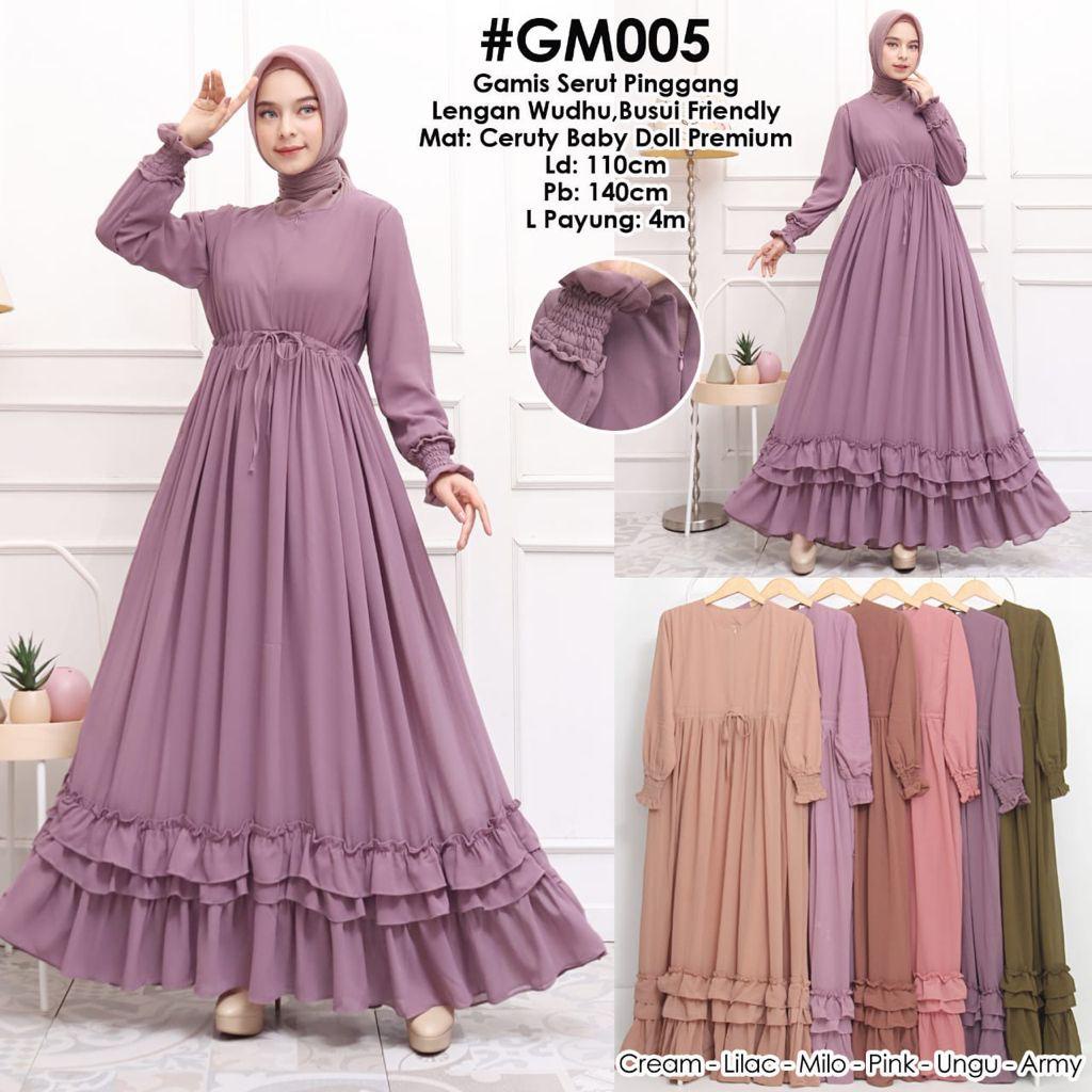 fashion muslim/Gamis/Baju Gamis/Baju Gamis Wanita/Baju Gamis Wanita Cerutty Baby Doll Premium