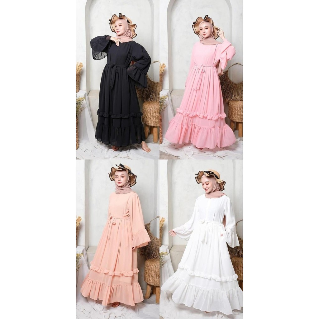 COD- SIERA DRESS GAMIS MUSLIMAH TERBARU 2021 / GAMIS WANITA FASHION MUSLIM