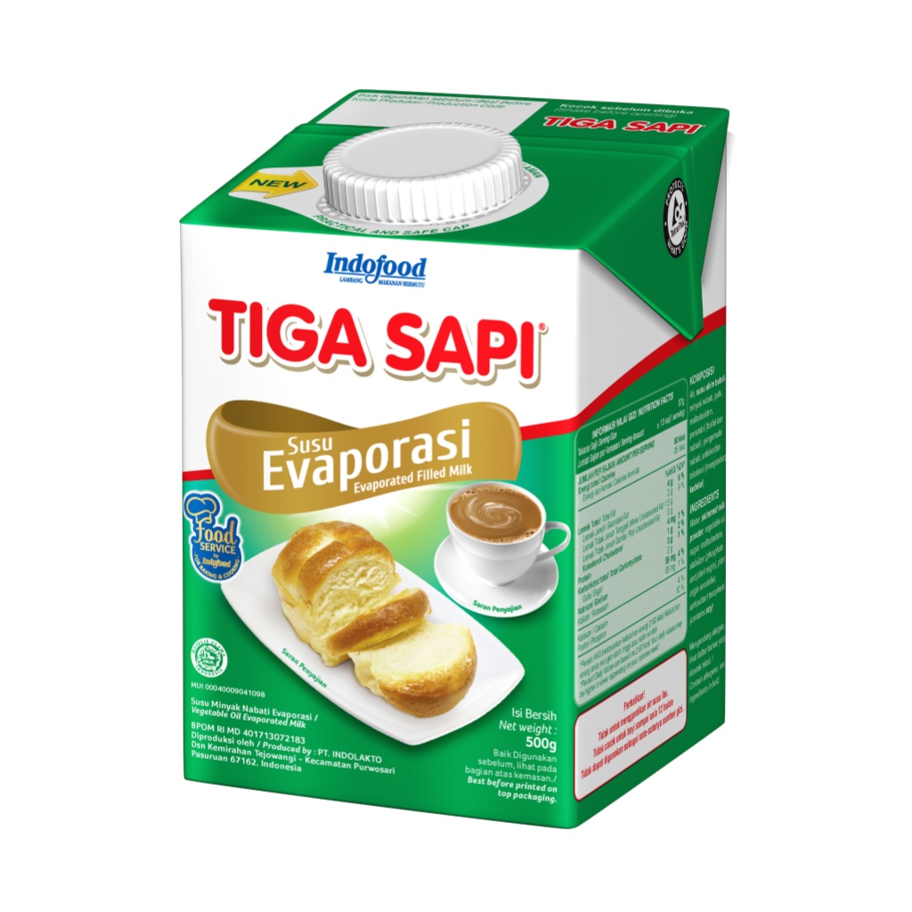 

Tiga Sapi Susu Evaporasi Putih 500gr